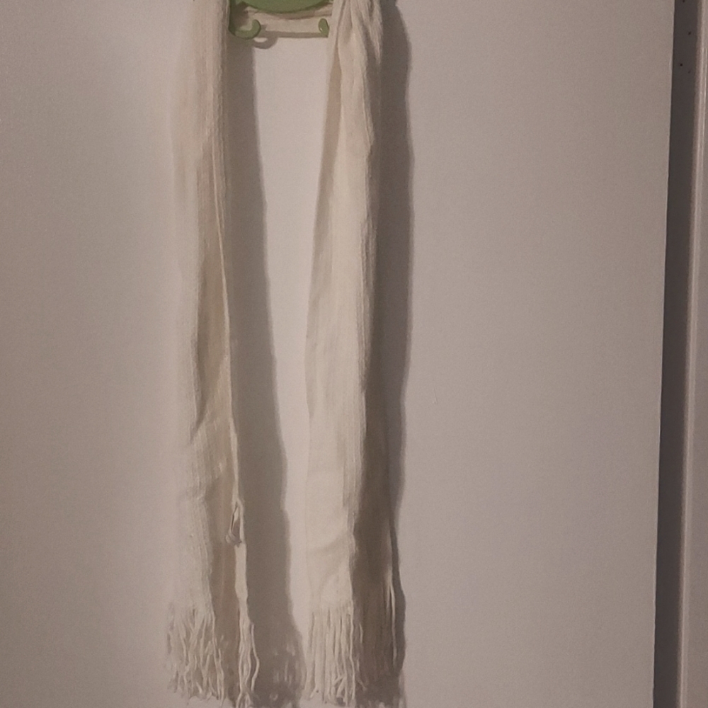 Beautiful  soft white scarf for dress up or casual wear